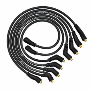 Mastodon Spiral Core 8.5mm 135 Degree Boots, Plug Wires Set – Black