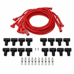 Mastodon Spiral Core 8.5mm 135 Degree Boots, Plug Wires Set – Red