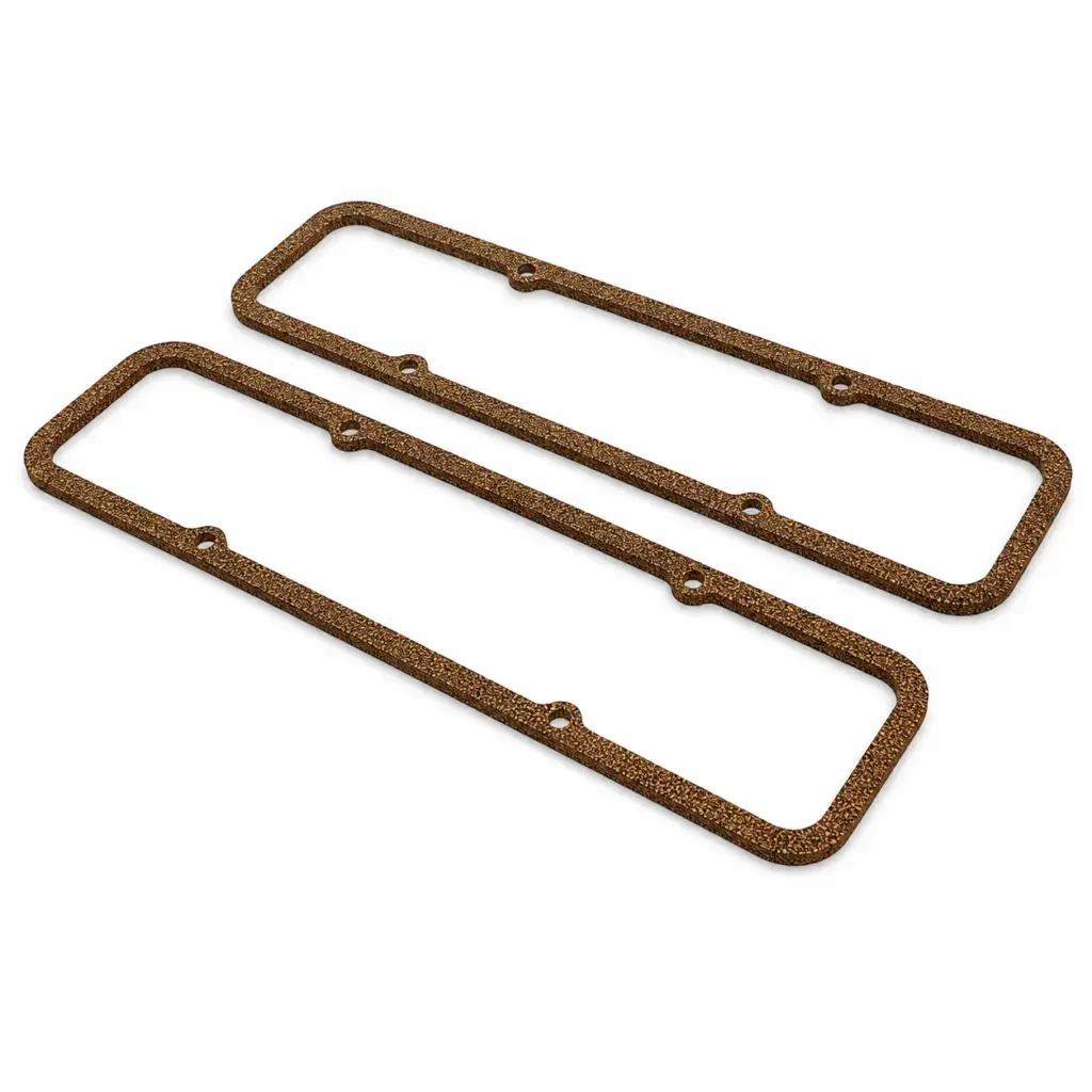 Mastodon Chevy Small Block Valve Cover, Rubber Steel Core Gaskets – Cork