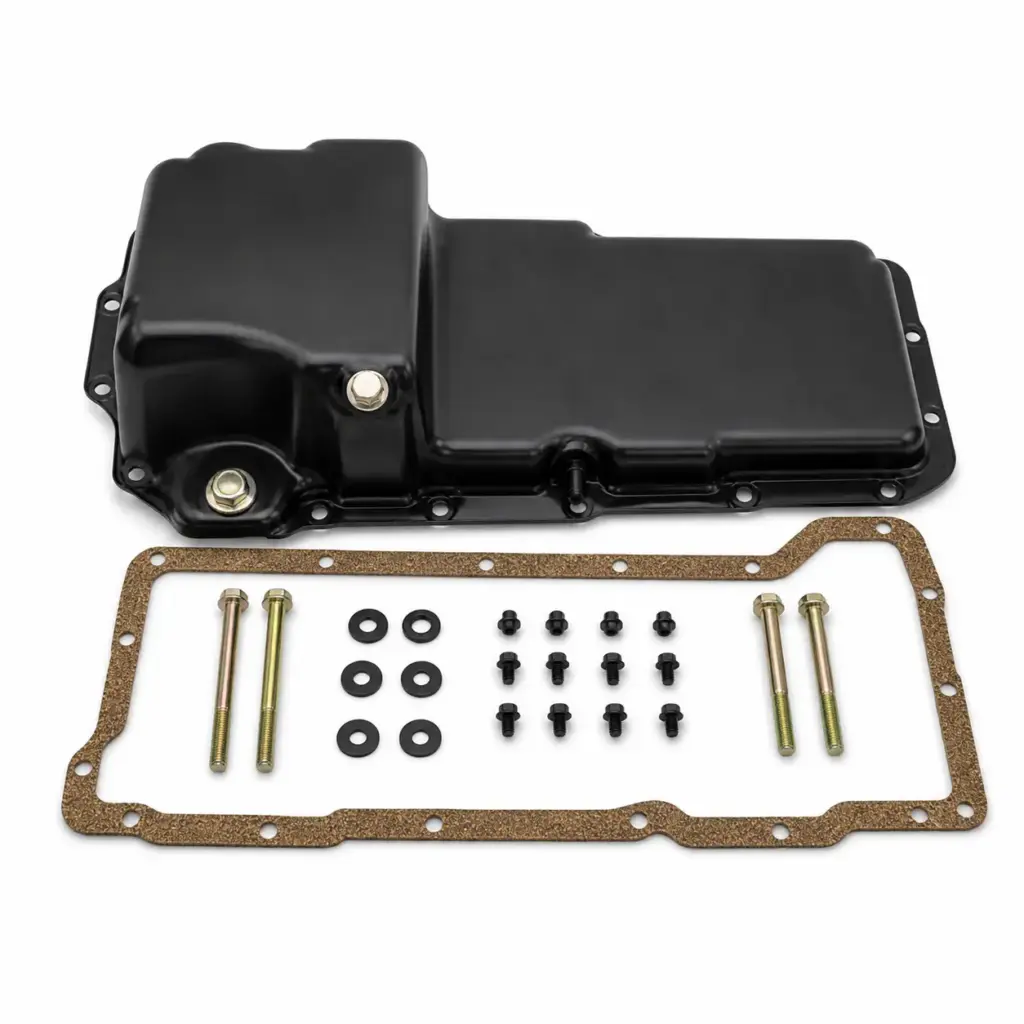 Mastodon Chevy LS Aluminum Rear Sump Stain Oil Pan – Black