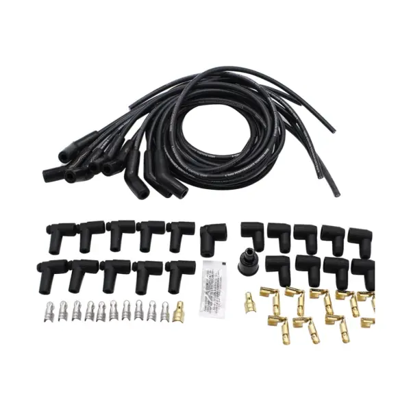 Mastodon Universal Ignition Wire Set 8.5mm 135 Degree – Black