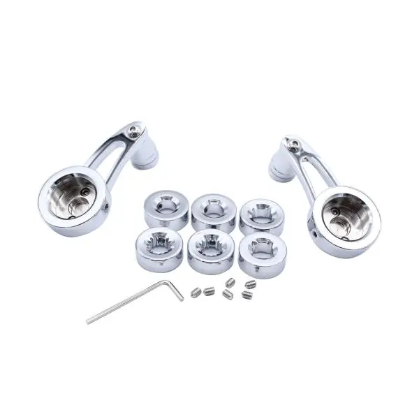 Mastodon Billet Window Handle Chrome