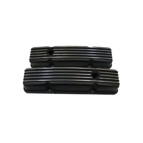 Mastodon Aluminum Finned Valve Covers Small Block Chevy