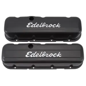 Edelbrock Signature Series Valve Cover Ford 289-351W Chrome w/Black Finish