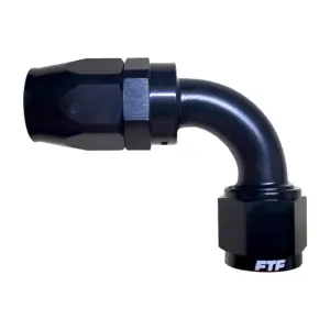 FTF Hose End Reusable 90° An6 - Black | MBE0418-9006BLK