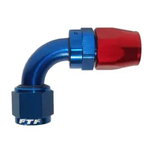 FTF Hose End Reusable Swivel 90° An8 | MBE0418-9008