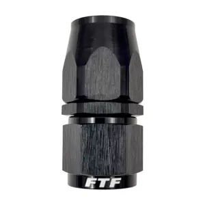 FTF Hose End Reusable Straight An20 - Black | MBE0418-20-BLK