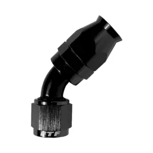 FTF Black Hose End 45° Swivel An4 - Teflon Hose | MBTP3045-04-BLK