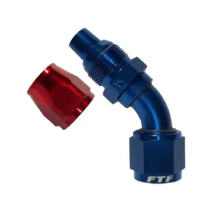 FTF Hose End Swivel Cutter Style 45° An20 | MECUT0806-4520