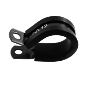 FTF Cushioned P Clamp Id 9.5mm Black | MEPLCC45-06BLK