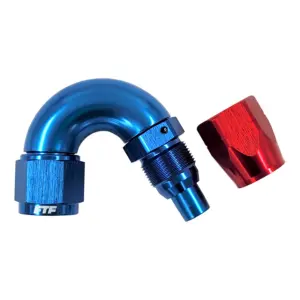 FTF Hose End One Piece Cutter Style Swivel 150° An10 | MEX118-1510