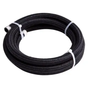 FTF Hose Lite Weight Black Braided An6 - Per Meter | MEO1446-6