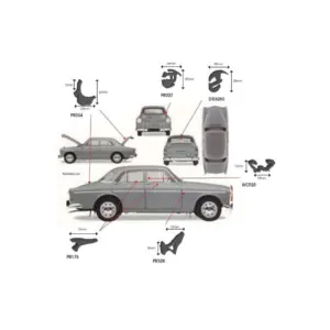 Rubber Kits - Volvo 122s Amazon - 2 Door
