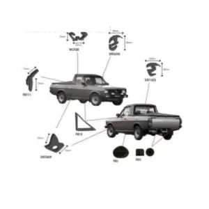 Rubber Kits - Nissan 1400 Pickup