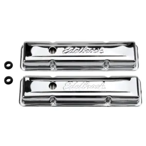 Edelbrock Signature Series Chrome Valve Covers SBC