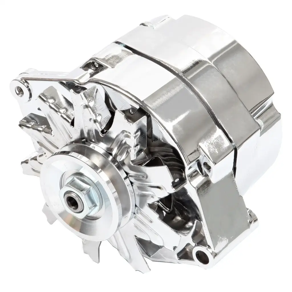 Mastodon Alternator 1 Wire 140 Amp V-belt – Chrome