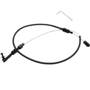 Mastodon 24 Inch Universal Braided Throttle Cable Black