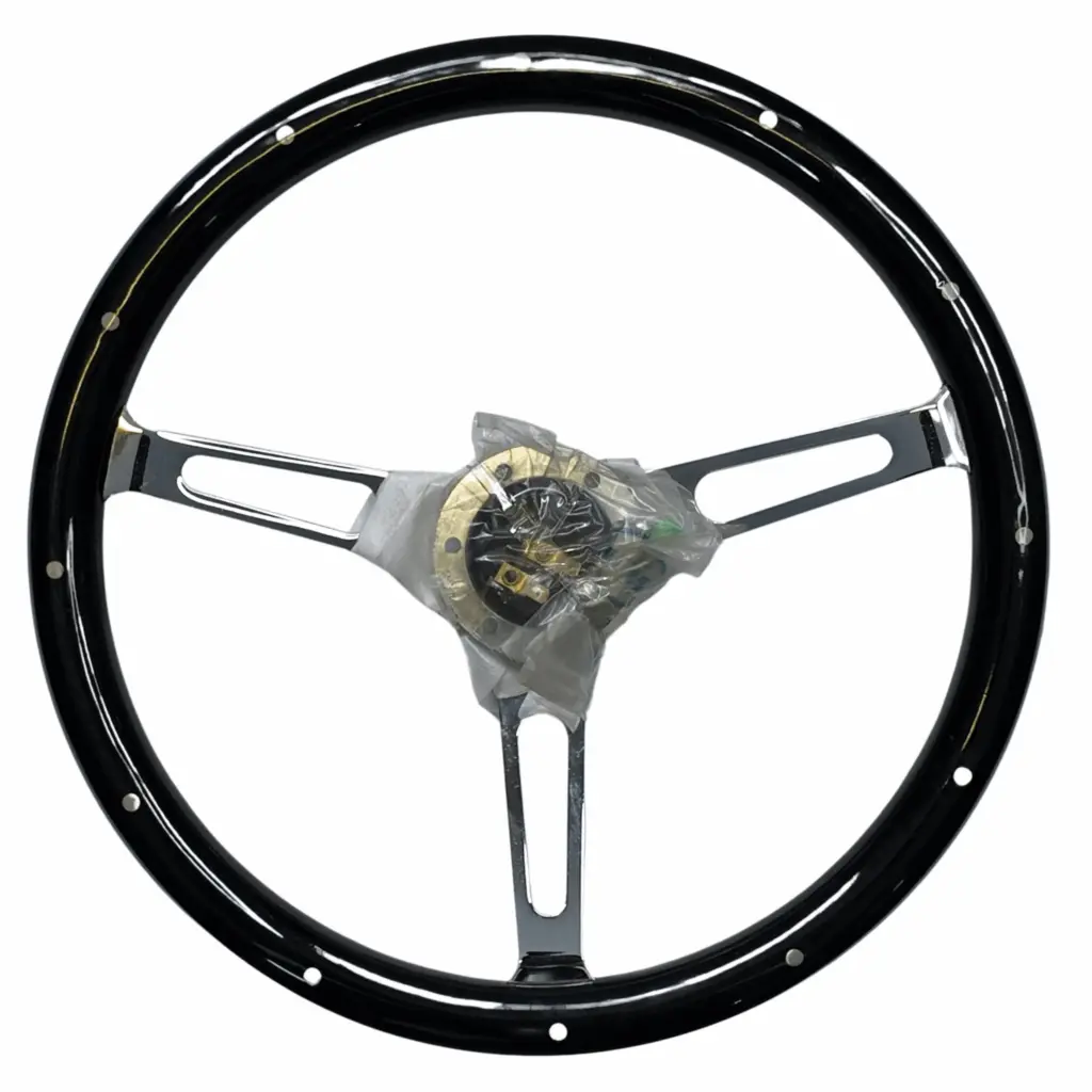 14" Billet Half Wrap Steering Wheel (9-Hole) Mastodon