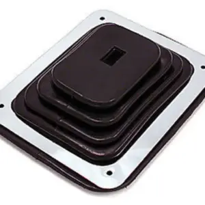 Mastodon Rubber Shifter Boot with Plate (Chrome)