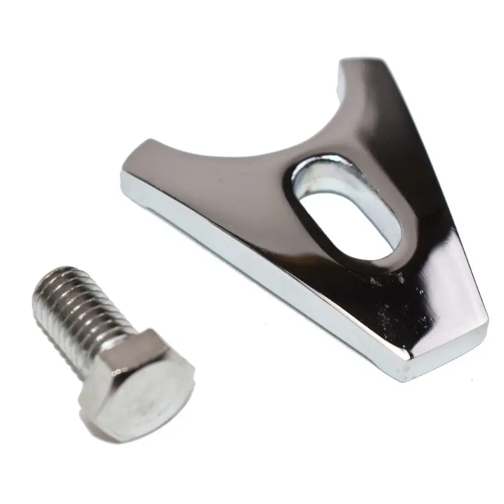 Mastodon Chrome Distributor Hold Down Clamps Kit SBC/BBC