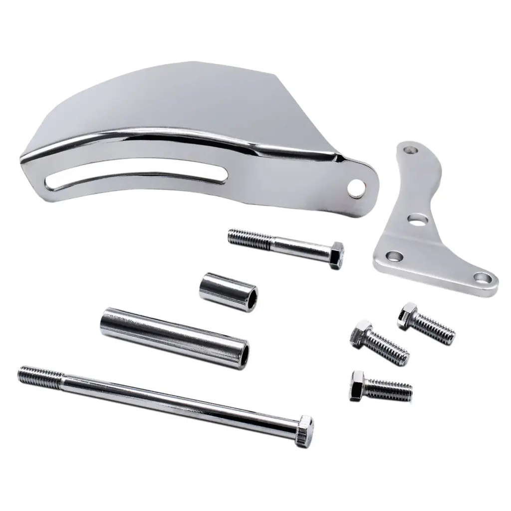 Mastodon Chrome Low Mount Alternator Bracket SBC