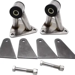 Mastodon Polished Stainless Steel Engine Motor Mounts SBC/BBC