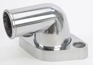 Mastodon Polished Water Neck 90 Deg Swivel SBC/BBC