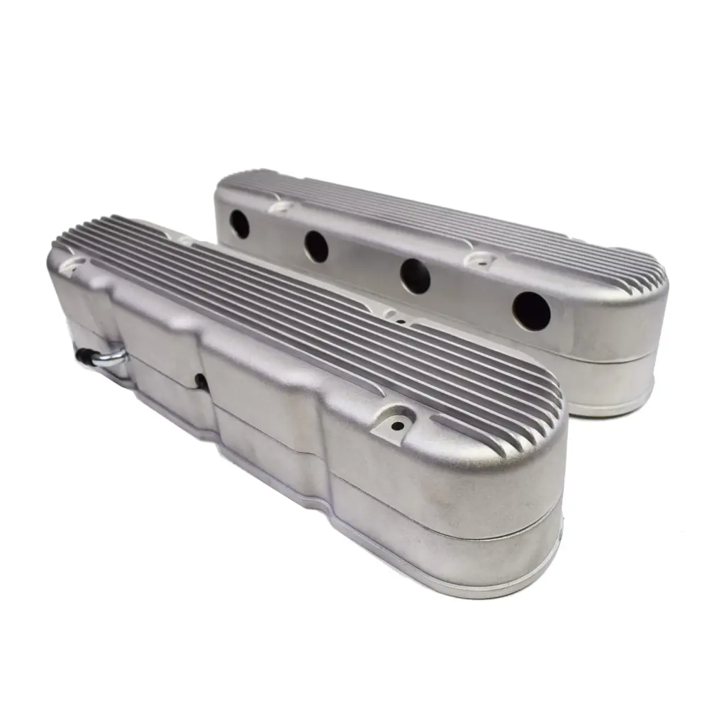 Mastodon LS Valve Covers (Finned, Coil Mounts, Satin Aluminium)