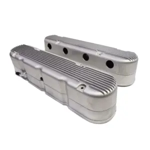 Mastodon Vintage Finned Valve Covers, GM LS, Hidden Coils